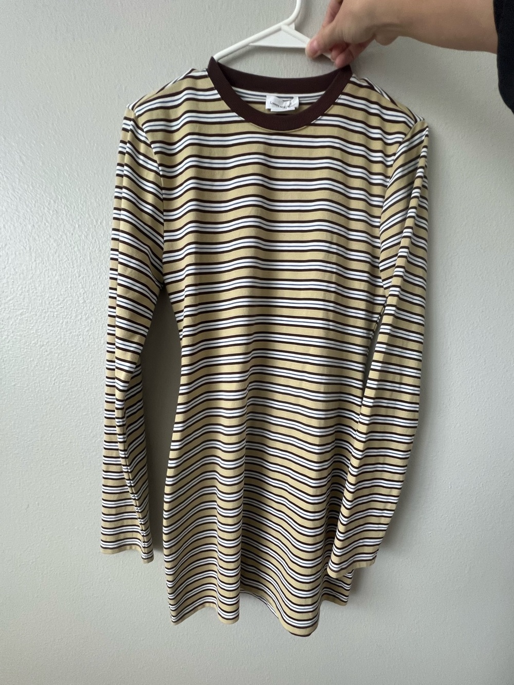 Lovers + Friends CorbynStriped Long-Sleeve Crewneck Dress
